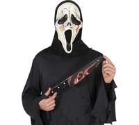 FIESTAS GUIRCA | Cuchillo Asesino Ensangrentado (37 cm) - Arma de Juguete para Disfraz de Asesino en Halloween y Fiestas de Terror - Adulto Unisex - Multicolor