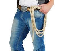 FIESTAS GUIRCA | Cuerda de Vaquero Viejo Oeste (185 cm) - Accesorio para Disfraz de Cowboy del Wild West y Fiestas Temáticas de Texas - Para Halloween, Carnaval y Cosplay