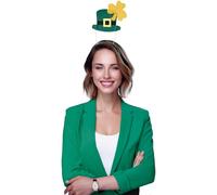 FIESTAS GUIRCA | Diadema Chistera St. Patrick (Talla Única) - Accesorio de Disfraz para Fiestas de San Patricio y Celebraciones Temáticas - Ideal para Adulto - Verde