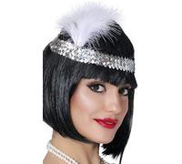 Fiestas GUIRCA Diadema de Charles surtida con Disfraz de Pluma de los años 20