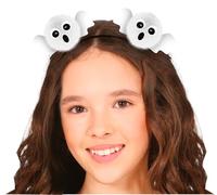 FIESTAS GUIRCA | Diadema de Fantasmas (Talla Única) - Accesorio para Disfraz de Halloween y Fiestas de Terror - Ideal para Todos los Usuarios - Perfecta para Temáticas de Fantasmas - Blanco y Negro