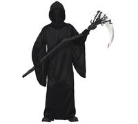 FIESTAS GUIRCA | Disfraz Black Mystic Infantil (7-9/Años) - Capucha y Túnica - Disfraces de Fantasmas y Espectros para Halloween, Carnaval y Fiestas de Disfraces - Ideal para Niños - Negro
