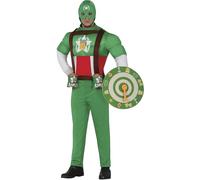 Fiestas Guirca - Disfraz Capitán Cerveza hombre con escudo - Despedida de soltero - Talla S 46-48