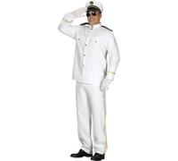 FIESTAS GUIRCA | Disfraz Capitán de Crucero Adulto (48-50/M) - Chaqueta, Gorra y Pantalón - Disfraces de Marinero, Piloto y Militar para Halloween, Carnaval y Fiestas de Disfraces