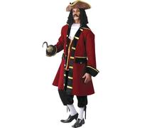 FIESTAS GUIRCA Disfraz Capitán Pirata Deluxe Hombre - Disfraz Pirata Hombre Talla L 52-54
