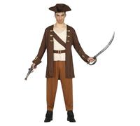 FIESTAS GUIRCA Disfraz de Pirata Adolescente - Atuendo Completo con Sombrero Pirata para Chicos de 14-16 Años