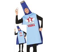 FIESTAS GUIRCA Disfraz Capitán Vodka - Botella de Vodka Disfraz Divertido para Hombre - Disfraz de Despedida de Soltero Hombre Talla L