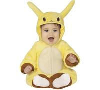 FIESTAS GUIRCA | Disfraz Chinchilla Eléctrica Baby (12-18/Meses) - Capucha, Cola y Mono - Disfraces de Videojuegos y Animales para Halloween, Carnaval y Fiestas - Unisex - Amarillo y Marrón
