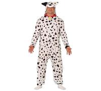 FIESTAS GUIRCA | Disfraz Dálmata Kigurumi Unisex Adulto - Mono con Capucha de Animal para Carnaval, Halloween, Fiestas de Disfraces, Cosplay, Despedidas, Mascaradas