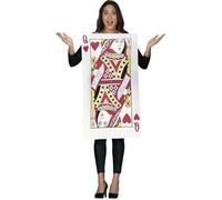 FIESTAS GUIRCA | Disfraz Dama de Cartas (42-44/L) - Traje de Reina de Corazones para Adultas - Disfraces de Cuentos, World Book Day, Halloween y Carnaval - Ideal para Mujeres - Multicolor
