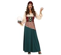 FIESTAS GUIRCA Disfraz de Adivina Misteriosa Mujer - Disfraz de Gitana - Disfraces de Halloween para Mujer Talla XL