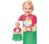 FIESTAS GUIRCA Disfraz de Aloha para Bebé - Conjunto Hawaiano de Verano Rosa y Verde para Niñas con Tutú - Disfraz de Vacaciones Tropicales en la Playa para Niñas - Bebés de 18 a 24 Meses