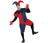 FIESTAS GUIRCA Disfraz de Arlequín Malvado - Payaso Bufón Disfraz Halloween Hombre Talla 52-54 L