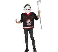 FIESTAS GUIRCA Disfraz de Asesino de Hockey para niño - Disfraz de Asesino con máscara - Disfraces de Halloween para niños de 7 a 9 años