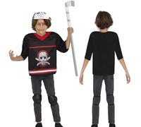 Fiestas Guirca Disfraz de Asesino de Hockey con máscara para niño 5-6 años