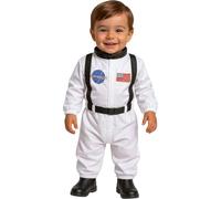 FIESTAS GUIRCA | Disfraz de Astronauta Infantil (2-3 Años) - Mono Espacial para Niños - Disfraces de Piloto y Explorador del Espacio para Halloween, Carnaval y Fiestas de Disfraces - Blanco y Negro