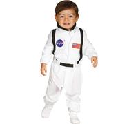 FIESTAS GUIRCA | Disfraz de Astronauta Infantil (2-3/Años) - Mono Espacial para Niños - Disfraces de Piloto y Explorador del Espacio para Halloween, Carnaval y Fiestas de Disfraces - Blanco y Negro
