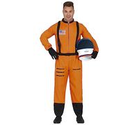 FIESTAS GUIRCA Traje Astronauta Naranja Disfraz Hombre - Traje Espacial Disfraz Hombre Talla L 52-54