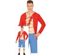 FIESTAS GUIRCA Disfraz de Aventurero del Mar para Hombre - Disfraz de Pirata Manga Anime Hombre Talla L