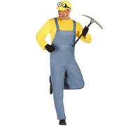 FIESTAS GUIRCA Disfraz Minero Amarillo Hombre - Disfraces Divertido Hombre Talla L 52-54