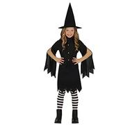 FIESTAS GUIRCA Disfraz de Bruja De Salem Para Niñas - Brujita Negra con Sombrero de Bruja - Disfraz Niña Halloween 10-12 Años