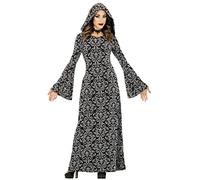 FIESTAS GUIRCA Disfraz de Bruja Mística Caperucita Negra - Hechicera Disfraz Halloween Mujer Talla 38-40 M