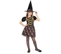 FIESTAS GUIRCA Disfraz de Bruja Moderna - Vestido y Sombrero de Bruja para Niñas de 5-6 Años