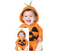 FIESTAS GUIRCA Disfraz de Calabaza - Mono Naranja Calabacita - Disfraz Halloween Niño o Niña 12-18 meses