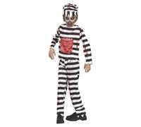 FIESTAS GUIRCA Disfraz de Convicto Zombi para Niños de 7-9 Años