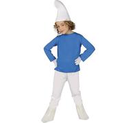 FIESTAS GUIRCA | Disfraz de Enanito Azul Infantil (7-9/Años) - Camiseta, Gorro y Pantalón - Disfraces de Cuentos, Hadas y World Book Day para Halloween, Carnaval y Fiestas de Disfraces - Azul
