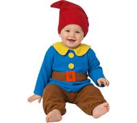 FIESTAS GUIRCA | Disfraz de Enanito Bebé (12-18/Meses) - Camisa, Cinturón, Gorro y Pantalón - Disfraces de Cuentos y Hadas para Halloween y Fiestas Infantiles - Ideal para Niños - Azul y Multicolor