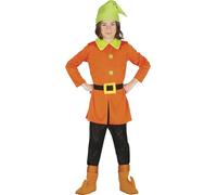 Fiestas Guirca Disfraz de Enanito Naranja Infantil M (7/9 años)