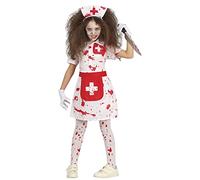 Fiestas Guirca Disfraz Enfermera Zombi - Sangrienta para Niña 10-12 años