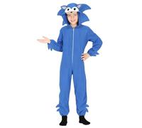 FIESTAS GUIRCA Disfraz de Erizo Azul para Niños - Mono de Erizo - Pijamas de animales Mono Disfraces para Niños 5-6 años