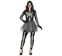Fiestas Guirca Disfraz Esqueleto Tutú Mujer Estampado 3D Halloween Talla 38-40 M