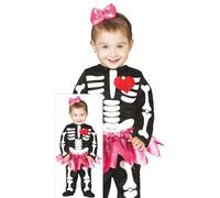 FIESTAS GUIRCA Disfraz de Esqueleto Corazón para bebé - Talla 18-24 Meses