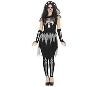 FIESTAS GUIRCA Disfraz de Esqueleto Fantasma - Disfraz Halloween Mujer Talla 38-40 M