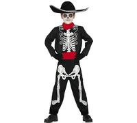 Fiestas Guirca Disfraz Esqueleto Mariachi Infantil Talla 7-9 años