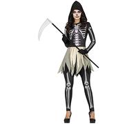 FIESTAS GUIRCA Disfraz de Esqueleto la Muerte - Disfraz Halloween Mujer Talla 42-44 L