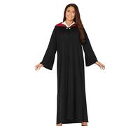 FIESTAS GUIRCA Disfraz de Estudiante de Magia Mujer - Disfraz de Túnica Negra de Mago Poderoso - Disfraces de Halloween para Mujer Talla XL