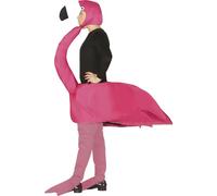 FIESTAS GUIRCA | Disfraz de Flamenco Adulto (52-54/L) - Capucha, Cubrebotas y Túnica - Disfraces de Animales y Flamingo para Bachelor Party, Halloween, Carnaval y Fiestas de Disfraces - Unisex - Rosa