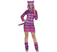 Fiestas Guirca Disfraz Gato Mágico para mujer Rayas rosa y morado Talla S 36-38