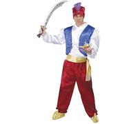 FIESTAS GUIRCA Disfraz Príncipe Árabe Hombre - Disfraz Genio de la Lámpar - Talla S 46-48