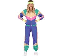FIESTAS GUIRCA | Disfraz de Gimnasta de los Años '80 para Mujer (38-40/M) - Chaqueta y Pantalón - Disfraces Deportivos y Retro para Fiestas de Disfraces, Halloween y Carnaval - Adulto