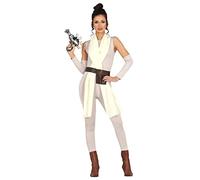 FIESTAS GUIRCA Disfraz de Guerrera Galáctica - Atuendo Blanco de Princesa Espacial para Mujer Adulta Talla M 38-40