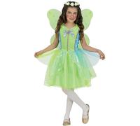 FIESTAS GUIRCA | Disfraz de Hada del Bosque Infantil (10-12 Años) - Vestido y Alas - Disfraces de Cuentos y Hadas para Carnaval, Halloween y Fiestas de Disfraces - Ideal para Niñas - Verde