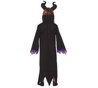 FIESTAS GUIRCA | Disfraz de Hada Diabólica Infantil (7-9 Años) - Vestido y Diadema - Disfraces de Cuentos, Hadas y Medieval para Halloween, Carnaval y World Book Day - Ideal para Niñas