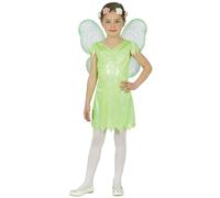 FIESTAS GUIRCA | Disfraz de Hada Infantil (10-12 Años) - Vestido y Alas - Disfraces de Cuentos y Hadas para Carnaval, Halloween y Fiestas de Disfraces - Ideal para Niñas - Verde