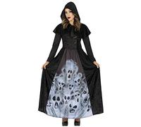 FIESTAS GUIRCA Disfraz de Hechicera de Espíritus - Bruja Magia Negra Disfraz Halloween Mujer Talla 38-40 M