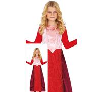 FIESTAS GUIRCA Disfraz de Hermana bruja roja para niña - Vestido de Bruja Roja - Disfraces de Halloween para Niñas de 5 a 6 Años